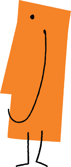 Imaginative Ivan, the orange letter I monster